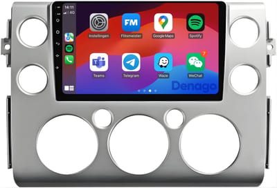 CarPlay autoradio geschikt voor Toyota FJ Cruiser | 2006 t/m 2017 | Android 13 | Draadloos Apple CarPlay & Android Auto | 2GB + 32GB | QuadCore processor | Denago DNG-A313 | 2025 model | 2006 2007 2008 2009 2010 2011 2012 2013 2014 2015 2016 2017