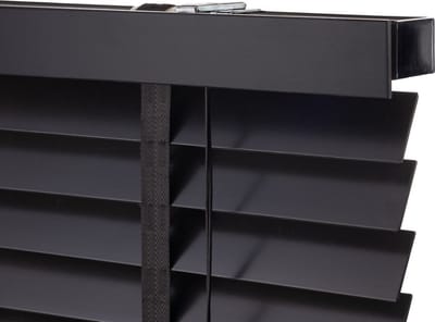 Dutchblinds® Houten Jaloezieën - 50mm - Zwart - 150 x 250 cm - Breedtematen van 40 t/m 300 cm