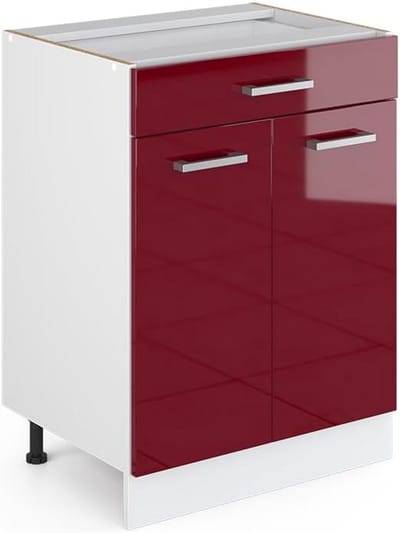 Keukenonderkast - Ladekast Keuken - Keuken Opbergen - Modulair Systeem - 60 cm Breed - Zwart