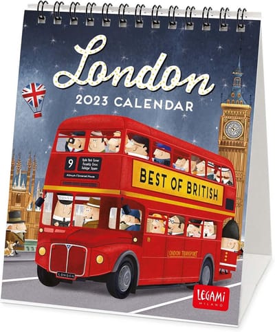Bureaukalender 2023 met Londen Thema en FSC Papier