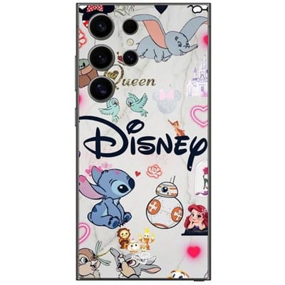 Coque de téléphone - Disney - Samsung Galaxy S24 Ultra - Souple - Silicone - Personnages zwart