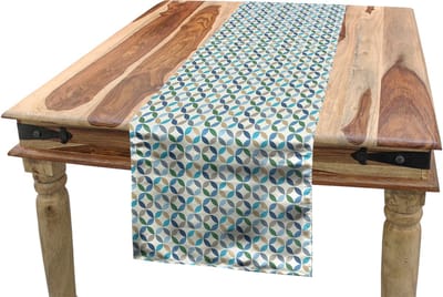 Abakuhaus Run_20815 tafelloper – 40x180 cm – blauw – wasbaar