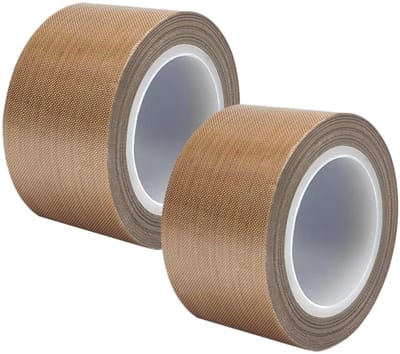 BRENZOOS- PTFE Tape - Hoge Temperatuur - 2 Rollen - 10m x 25mm - Isolatieband - Warmtebestendig - Langdurige Temperatuurweerstand 260°C - Isolatietape