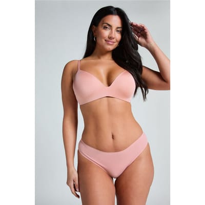 Hunkemöller Dames Lingerie Brazilian Seamless - Roze - maat XS
