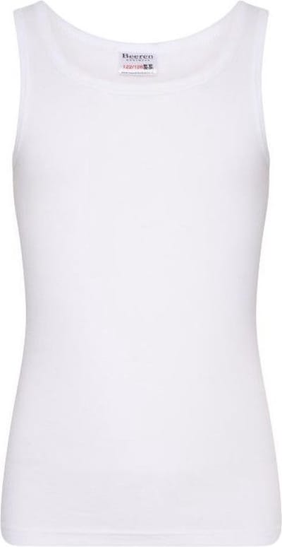 Basic jongens hemd - 100% katoen - 116 - Wit
