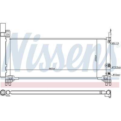 Condensator, airconditioning NISSENS 941221