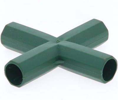 Tuinkoppelingen Kas - Kasraam Bouwverbinder - Stabiliteit Creëren - Scheurpreventie PP - 16 mm - Groen