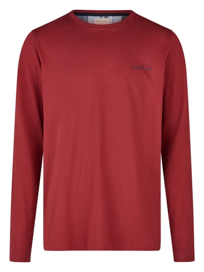 Phil & Co Heren Lange Pyjama Set Rood/Blauw Geruit - Maat XL