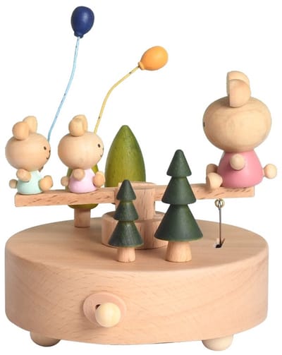 Bébli - Wooden Music Box Seesaw - Melody: 'The city of the sky'