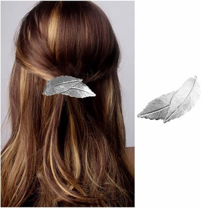 Metalen haarspelden in zilver - minimalistische Franse haarspelden voor ponytail en decoratief gebruik