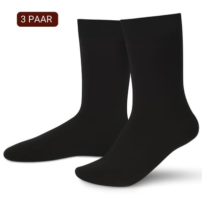 Sukats® 3 Paar Thermosokken - Maat 35-38 - Dames - Recycled Katoen - Badstof - Zwart - Warme Sokken - Werksokken - Thermo Kousen - Naadloos