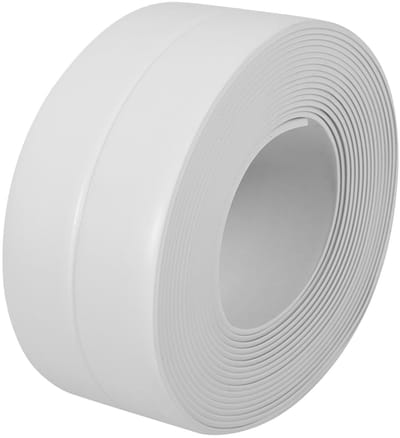 Allecto - Zelfklevende Afdichtstrip - Waterdicht - 3.2M - Keuken en Badkamer - Flexibel PVC - Voorkomt Schimmel - Wit