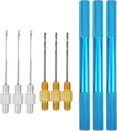 Baiting Tool Kit - Visset Naald Boor - Vissen Lokaas Voorbereiden - Multifunctionele Vis Tool - 3 stuks - Aluminium