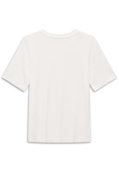 Bugatti Damen T-shirt van 100% viscose met ronde hals