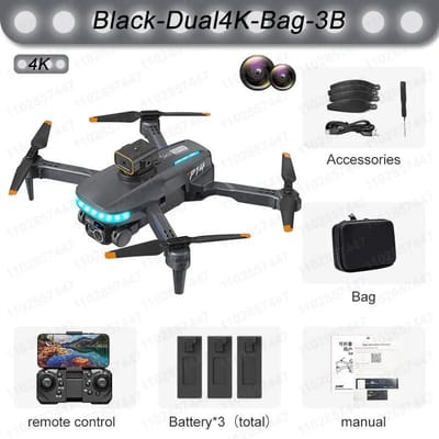 P14 Max Drone 8K HD GPS Professionele UAV Intelligente obstakelvermijding Opvouwbare dubbele camera Borstelloze mini-vliegtuigen 5000M Dual 4K 3B