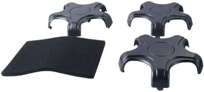 Dailygoods- Naafdoppen Set 4 Stuks - Zwart - Speciaal voor Tesla Model 3 - 17,5 cm - Duurzaam - Nauwkeurige Kliksluiting - Wieldoppen