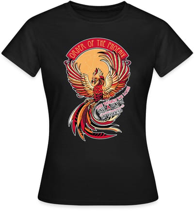 Harry Potter Phoenix Fawkes T-Shirt Dames