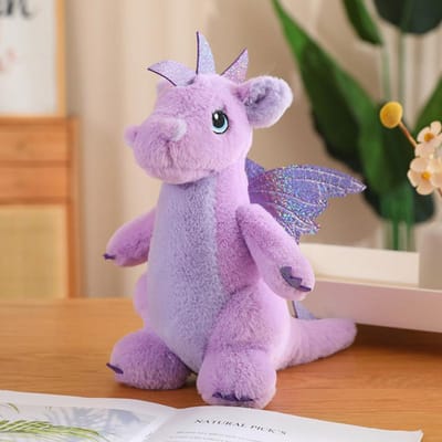 2232Cm Staand Fantastisch Dinosaurus Pluche Speelgoed Gevuld Groen Paars Blauw Dino Cartoon Pluche Knuffel Kalmerend Cadeau 22cm