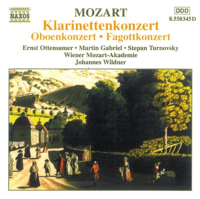 Stepan Turnovsky, Martin Gabriel, Ernst Ottensamer, Wiener Akademie, Johannes Wildner - Mozart: Klarinettenkonzert/Oboenkonzert/Fagottkonzert (CD)