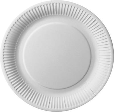 Papstar duurzaam kartonnen dinerborden - 25x stuks - Dia 26 cm - Milieuvriendelijk/composteerbaar - Wegwerp bordjes - Wit