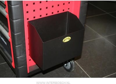 Benson Prullenbak voor gereedschapswagen - duurzaam - 7 liter - eenvoudig te bevestigen