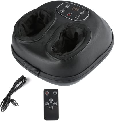 Linkforu - Voetmassageapparaat - Shiatsu - Compressie - Warmtefunctie - Vibratie - 3 Intensiteiten - Afstandsbediening - Ontspanning Thuis