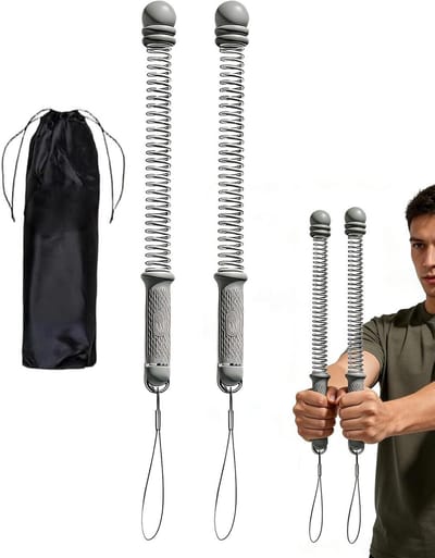 Trainingstouw met Gewicht - Gevechtstouw Oefentouw - Full Body Workout - Verstelbare Intensiteit - 1.41 kg - Grijs