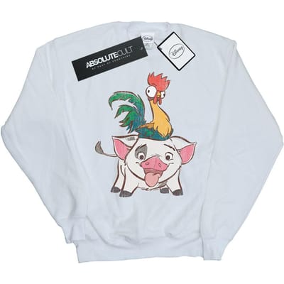 Disney Heren Moana Hei Hei en Pua Sweatshirt (Wit)