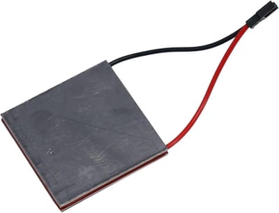 Stroomgenerator - Thermoelektrisch onderdeel - Kachel ventilatie - Halfgeleiderwerking - 40 x 40 mm - Zilver