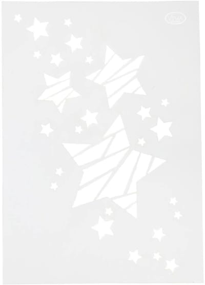 Flexibel sjabloon, sterren, A4, vel 210x297 mm, 1 stuk