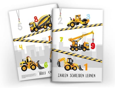 Cijfers Leren Boek - Oefenboek Kinderen - Schrijven Leren - Met Puzzels - DIN A4 formaat