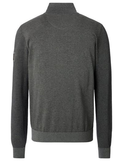 CASA MODA comfort fit schipperstrui - antraciet