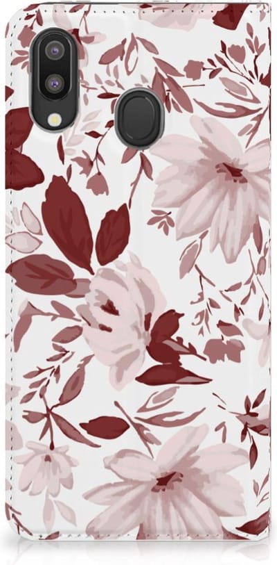 Bookcase Samsung Galaxy M20 Watercolor Flowers