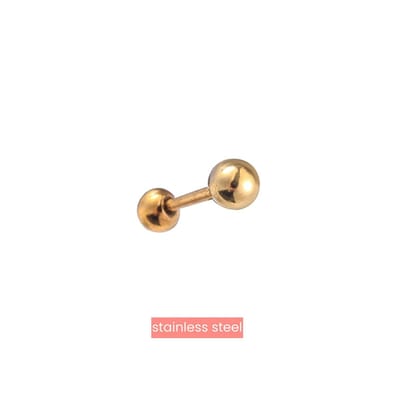 Bijoutheek Oorknoppen 3mm dot Goud