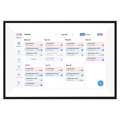 Dailygoods- Digitale Agenda 10.1 inch - Hoogwaardige Touchscreen Family Planner - WLAN-connectiviteit - Huiswerk/maaltijdplanning - ABS-behuizing - Geschikt voor slimme huizen - Smart Planner