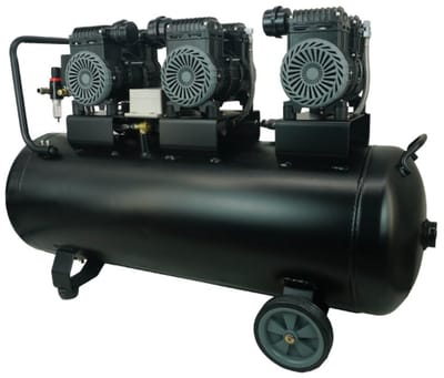 TRUTZHOLM Premium Brushless Silent Compressor 100L - 2700W Fluisterstille Compressor 62dB - Olievrije 8 Bar Perslucht Set
