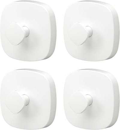 Set van 4 Zuignap Haken voor Badkamer en Keuken, Waterdicht en Sterk, Ideaal voor Handdoeken en Decoratie, Tot 5 kg Draagvermogen, Geschikt voor Glad Glas en Muren