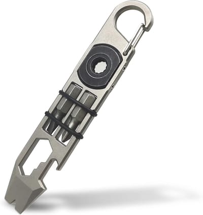 Multitool Gereedschap - Zak Koevoet - Dagelijks Gebruik - Titanium Legering - 112 cm Lengte - Grijs