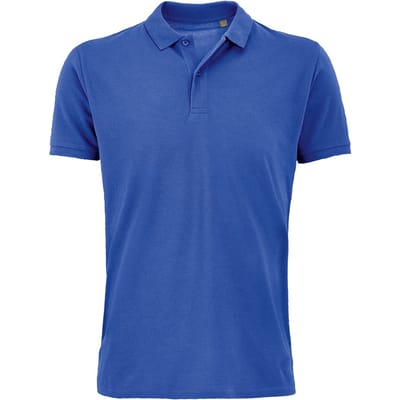 SOLS Heren Planet Pique Organisch Poloshirt (Koningsblauw)