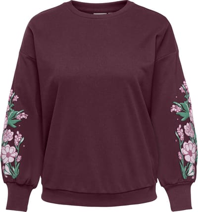 ONLY CARMAKOMA - CARBROOKE L/S O-NECK PRINT SWT JRS NOOS Dames Trui