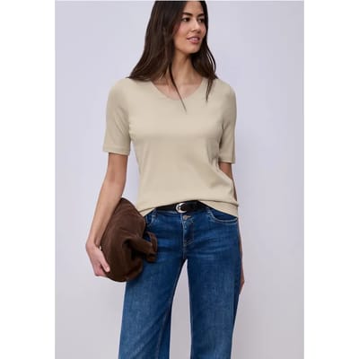 Basic shirt met korte mouwen