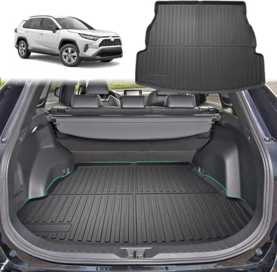 Trunk Mat voor Toyota RAV4 XA50 Hybrid (2019-2025) - 3D TPE Mat, Hoogwaardige Bescherming, Perfecte Pasvorm en Duurzaam Accessoire