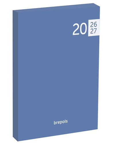 Brepols agenda 2026-2027 - VENETO FLEXI - Schoolagenda - 1 dag per pagina - Soepele omslag - Dagoverzicht - Blauw - 11.5 x 16.9 cm
