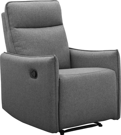 Lugo-Relaxfauteuil met handmatige functie in stof antraciet