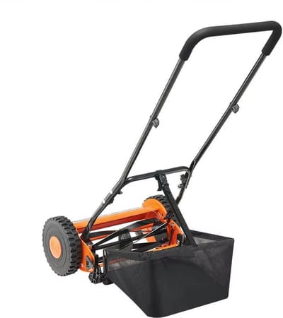 Lifero Handgrasmaaier - Handmatige Grasmaaier - Handmaaier - Zonder Lawaai, Kabels of Brandstof Gras Maaien - 35cm Maaibreedte