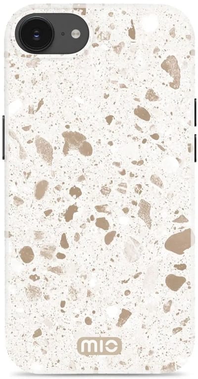 MIO by Mobilize Hoesje | Geschikt voor Apple iPhone 17e / 16e | Compatibel met MagSafe / Qi2 | Hard Shell Back Cover | Soft Terrazzo