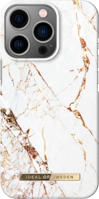 iDeal of Sweden hoesje voor iPhone 14 Pro - Backcover - Fashion Case - Carrara Gold