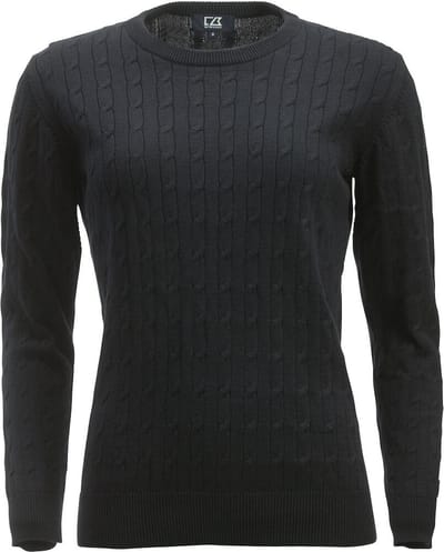 Cutter & Buck Blakely Knitted Sweater Dames 355403 - Zwart - M