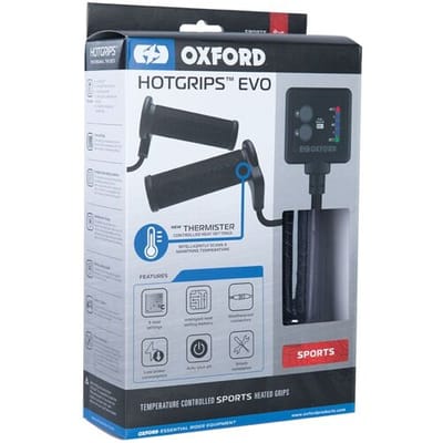 Oxford Handvatverwarming EVO Sports - temperatuur d.m.v. Thermostaat geregeld - Handvatverwarming voor de Motorfiets - 5 standen regelbaar