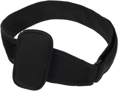 Microfoon Houder - Zender Riem - Sport Training - Verstelbare Pasvorm - 115cm Lengte - Zwart